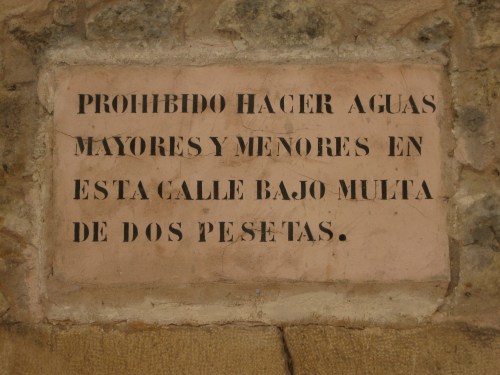 Sign on the wall in Sepulveda