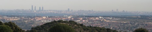 Distant view of Madrid